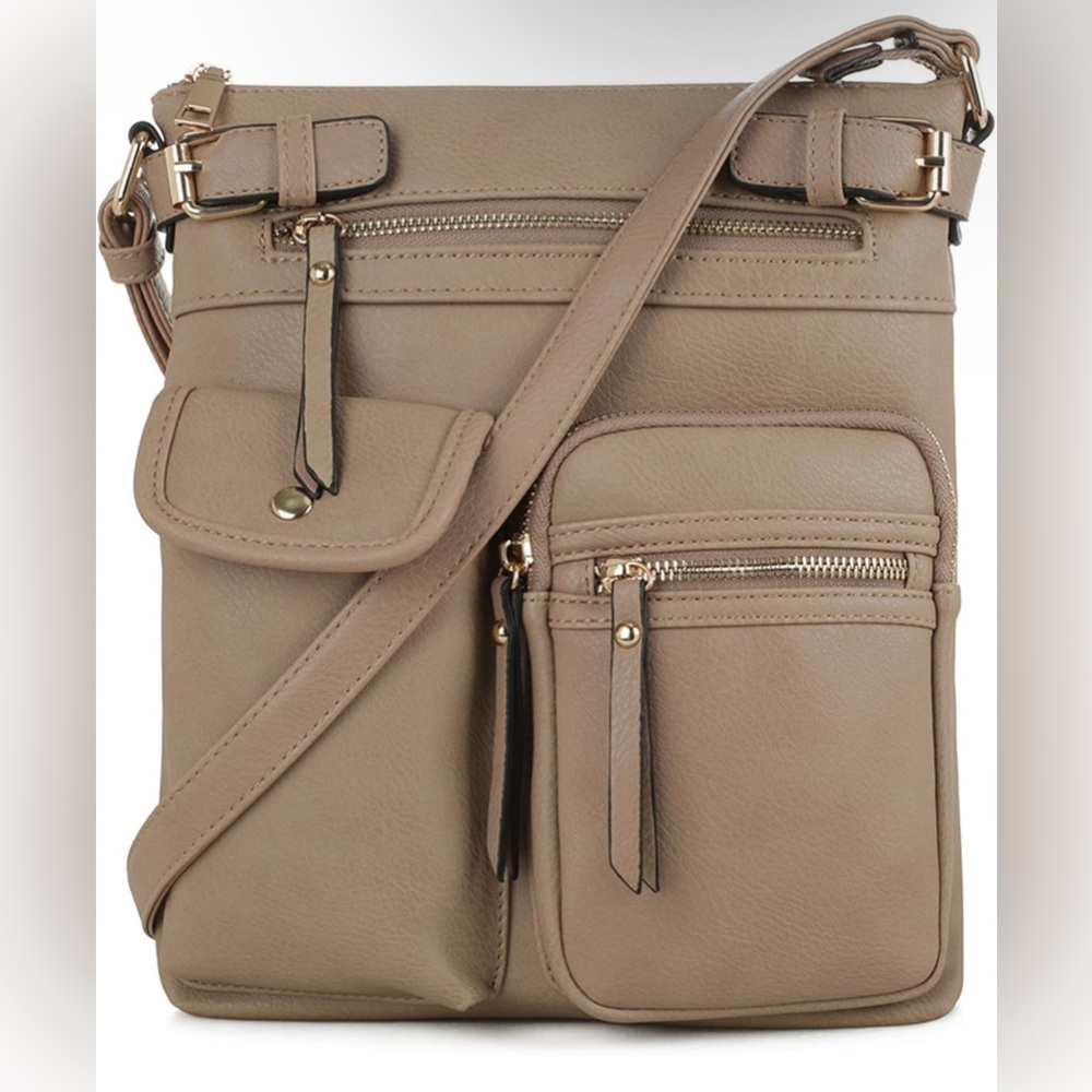 Taupe Crossbody Bag